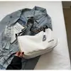 Bolso de lona para mujer, primavera y verano 2024, bolso bandolera deportivo informal de banda ancha para mujer