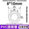 Manguera de PVC transparente capilar tamaño pequeño carcasa de tubo de plástico tubo horizontal resistente al aceite resistente a ácidos y álcalis diámetro interior 0.8-50mm