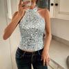 Kaikuo Primavera/Verano 2026 Transfronterizo Europeo y Americano Amazon Mujer Y2K Sexy y Exquisito Sin Mangas halter Top de Fiesta
