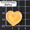 Pegatina Creativa de Resina de Corazón de Doble Capa Pegamento Cremoso para Manualidades Funda de Teléfono Pinza para el Cabello Accesorios para el Cabello Imán para Refrigerador Accesorios Decorativos