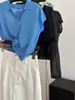 Natural y Relajado, Adecuado para Múltiples Escenas, Tejido de Punto de Lino Mezclado Polo, Tejido de Punto Retro con Media Botonadura
