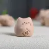 Figuras de Gato de Madeira de Faia Atacado, Gatos da Sorte Fofos, Gatos da Fortuna, Decorações para Mesa de Escritório, Pequenos Enfeites, Presentes Criativos