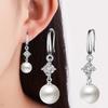 Pendientes de perlas de alta calidad para mujer, elegantes pendientes de Corea del Sur, redondos y naturales, joyería para las orejas.