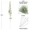 Amazon Transfronterizo Planta Verde Artificial Hojas de Plástico Hojas de Eucalipto Artificiales Tallos de Eucalipto Ramas Cortas de Dólar de Plata Decoración de Hojas