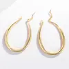 Pendientes lisos decorativos de plata de moda de eBay Amazon, pendientes creativos de Europa y Estados Unidos exagerados de comercio exterior, fabricantes al por mayor