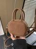 Bolsa Pequena Individual Externa Feminina 2025 Novo Estilo Bolsa Pequena para Sair Sensação de Alto Padrão Maillard Ombro Transversal Bolsa Quadrada Pequena