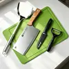 Juego de cuchillo de cocina y tabla de cortar Yangjiang, una combinación de herramientas dos en uno, un juego completo de utensilios de cocina para uso doméstico, que incluye una tabla de cortar y tres herramientas de cocina