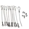 Cabo de Aço 304 Iluminação de Declive Pingente Corda de Conexão Terminal Duplo de Aço Inoxidável Cabo de Aço para Pendurar Material 304