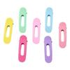 Pinza para el Cabello Ovalada Hueca Sin Costuras de 6 cm, Pinza de Pato Lacada Color Macarrón Estilo Coreano, Pinza para el Cabello de Moda Accesorio para el Cabello al por Mayor