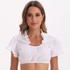 Amazon Comércio Exterior Novas Roupas Brancas Ding Dong Roupas Alemãs Oktoberfest Top Camisa de Manga Curta Roupas Femininas