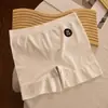 Calça de Segurança Seamless Dois em Um Anti-Exposição Bordas que Não Enrolam Algodão Puro 100% Algodão Forro Antibacteriano Cintura Média Shorts Íntimos Femininos