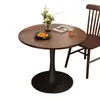 Mesa de jantar para casa, mesa de varanda, mesa de sala de estar, mesa de jantar casual, mesa redonda, mesa de negociação de hotel, mesa redonda comercial para lojas de chá com leite e cafés