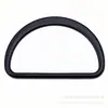 Fivela Metálica Semicircular Plana em Formato D para Alças de Bolsa, Fivela de Ajuste em Formato D para Cintos de Roupa, Fivela Decorativa de Liga de Zinco
