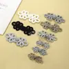 Accesorios de Ropa Tradicional China, Broches de Rana para Cheongsam, Botones Hechos a Mano de Libélula con Hilo Dorado de Cinco Hojas, Botones de Estilo Nacional