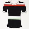 Tejido de Punto Textil 32S Algodón Spandex Piqué Malla Rayada Diseño para Tejido de Camiseta de Algodón Peinado para Hombre