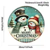 Colgantes Populares Navideños de Estilo Nórdico para Puerta Decoraciones de Pared Feliz Navidad Accesorios Festivos