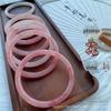 Pulseira de flor de pêssego super fada com sinos de esmalte colorido, som de chocalho ao tocar, pulseira de esmalte colorido para jogar Jiugongge, atacado de fábrica
