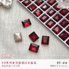 K9 Crystal Nail Art Deep vinho tinto Diamante Pontiagudo Net Celebrante Angola Vermelho Grande Diamante Torto Pêssego Coração Especial-em forma de Diamante Jóias Acessórios