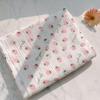 Tela de Crepé de Algodón Estampada Planta Fresca Ropa para el Hogar Vestido de Niña Mameluco de Bebé Tela