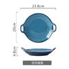 Yingquan glaseado creativo juego de vajilla de cerámica estilo japonés plato binaural plato con compartimentos plato para condimentos taza de café tazón de desayuno