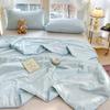 Colcha de Ar Condicionado de Fio de Camada Dupla Colcha Fresca de Verão Colcha Fina de Verão Colcha Infantil de Fibra de Soja Colcha de Verão para Jardim de Infância Núcleo de Colcha de Primavera e Outono