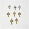 Corazón de Cuervo Cruz 3D Vintage Metal Accesorios para Uñas Aleación Completo Strass Decoraciones de Uñas Portátiles