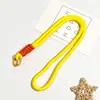 Estilo Ins Corda Curta Trançada Cordão para Celular Chaveiro Colorido Candy Corda Artesanal Unissex Pulso Cordão Anti-Perda Removível