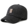 Gorra de béisbol con visera cálida a prueba de frío para hombres de mediana edad y ancianos, de lana, con protección para las orejas, para hombre, hombre mayor, papá, modelo engrosado