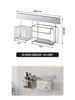Declaración de Estilo de Vida: Estante de Almacenamiento para Baño de Acero Inoxidable, Cesta Colgante para Baño, No Requiere Taladro, Almacenamiento Montado en Pared para Lavabos y Fregaderos