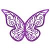 Servilletero decorativo de mariposa hueca láser transfronterizo, imitación metal, láser plateado, color mágico, hebilla para toalla de boda en stock
