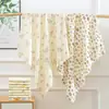 Venta al por mayor transfronteriza de wraps finos de crepé de doble capa de verano para recién nacidos, bebés y niños, wraps de algodón puro para sala de maternidad