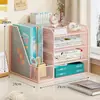 Suporte para Armazenamento de Arquivos, Cesto Organizador Multifuncional para Mesa, Caixa Organizadora de Mesa, Suporte para Livros, Estante de Escritório, Armazenamento de Dados