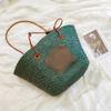 Bolsa Tote Grande Estilo Francês Luojia para Mulheres, Adequada para Férias, Compras, Uso Casual, Bolsa de Ombro, Material Semelhante ao Papel, Novo Modelo 2023
