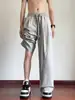 Pantalones Casuales para Hombre Estilo Americano, Pierna Recta, Talla Grande, Pantalones Deportivos de Pierna Ancha, Pantalones Largos Sueltos, Pantalones Largos Delgados de Verano con Caída