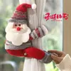 Enfeites de Natal pequenos pingentes luzes pingente Papai Noel fivelas de cortina enfeites pendentes decoração de cena atmosfera de vitrine