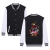 Amazon transfronterizo anime japonés JOJO's aventura fantástica estampado de moda abrigo con cremallera para hombre y mujer traje de béisbol