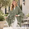 Xale impresso best-seller transfronteiriço, xale quente de alta qualidade para o inverno, macio e grosso, manta para cochilo no escritório com bolinhas