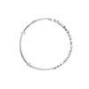 Pulsera de anillo liso con patrón de martillo chapada en plata 925 para mujer 2023 nuevo diseño popular de nicho pulsera de cordón