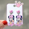 Nuevos Pendientes Infantiles de Dibujos Animados de Comercio Exterior Sin Agujeros en las Orejas, Lindos Clips para Orejas Largos de Princesa, Aretes de Presión Infantiles, Precio por un Par