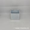 Atacado Balde de Ferro Metálico Branco Simples Vaso de Flores Galvanizado Quadrado de Parede Pendurado Vaso de Flores Decorativo Combinação Modelo Transfronteiriço Estoque Pronto