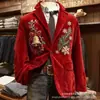 Sitio independiente transfronterizo Amazon TEME blazer de pana para hombre de manga larga con doble bolsillo