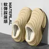 Nuevos zapatos de algodón impermeables de cobertura total para otoño e invierno 2026 para hombre, forrados de felpa, cálidos, de suela gruesa, antideslizantes, adecuados para uso en interiores y exteriores, pantuflas de algodón para hombre