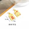 Colgante de Cerradura de Fortuna de Calabaza de Oro de Arena Vietnamita de Larga Duración, Cuentas Espaciadoras, Pulsera DIY, Ropa, Accesorios Culturales y Creativos