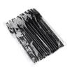 Atacado Novo Pincel para Cílios Water Drop 25/Pacote Rolo de Cílios de Nylon Ferramentas para Enxertia de Cílios Pincel Pequeno para Sobrancelha Pente para Cílios