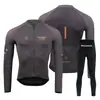 Conjunto de Roupas de Ciclismo de Manga Longa para Comércio Exterior, Roupas de Ciclismo de Estrada de Secagem Rápida e Respiráveis, Conjunto de Secagem Rápida para Bicicleta, Equipamento de Ciclismo