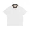 Ropa para Hombre Beijie 2026 Verano Nuevo Estilo Camisa Polo Falsa de Dos Piezas para Hombre Camiseta de Manga Corta con Retazos y Cuello Campana Camiseta de Media Manga