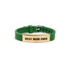 Pulseras Populares, Modelos Transfronterizos Europeos y Americanos, Madres Hermosas, Regalos para el Día de la Madre, Pulseras de Acero Inoxidable Grabadas con Silicona