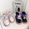 Botas para Niña 2026 Primavera y Otoño Nueva Moda Botines Negros para Niños Suela Suave Estilo Británico Botas para Niña Pequeña