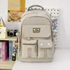 Mochila estudiantil de gran capacidad, mochila estudiantil simple nueva, mochila estudiantil linda y versátil, mochila de doble hombro de alto valor estético