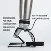 Batidor de Crema de Acero Inoxidable de 500ml Espumador de Leche Café Cold Brew Té con Leche Pistola Decoradora Espumador de Leche Comercial de Aluminio de 1L